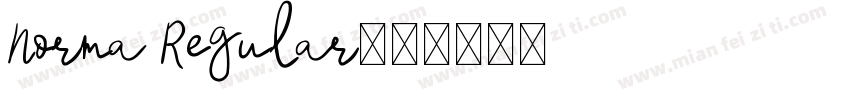 Norma Regular字体转换